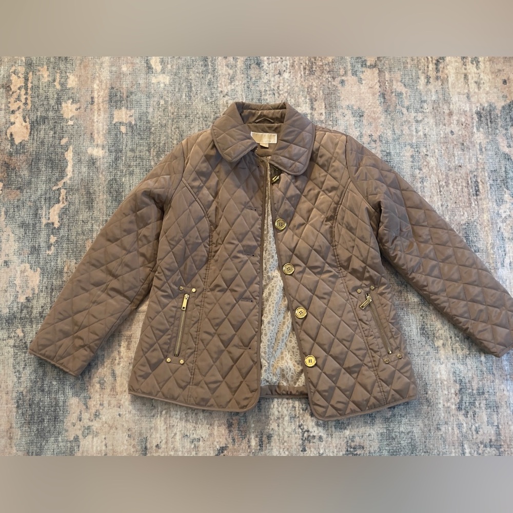 Michael Kors Quilted Jacket. Size Large